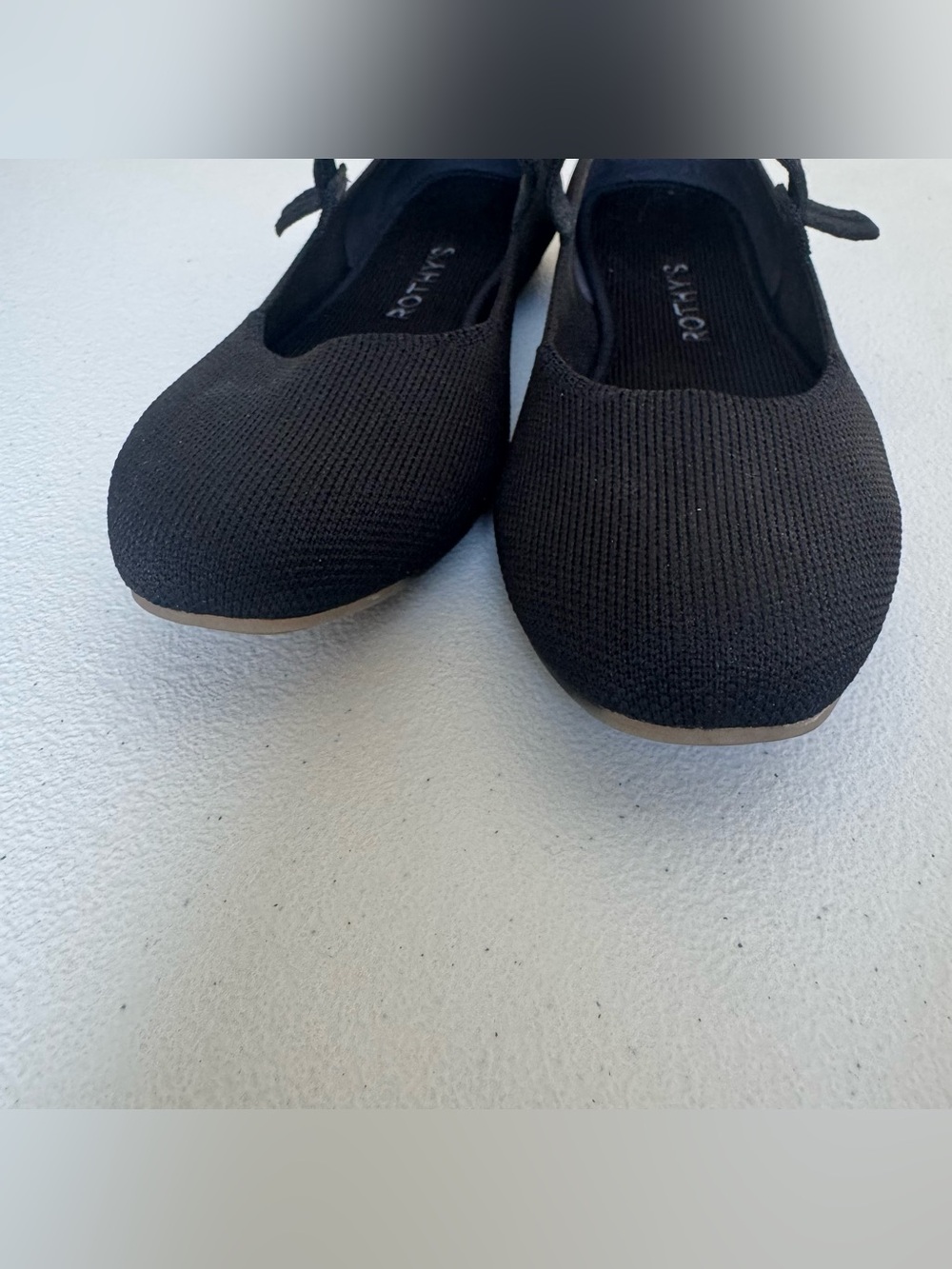 Rothy's The Square Mary Jane Washable Flats Black Size 7 - Picture 3 of 10